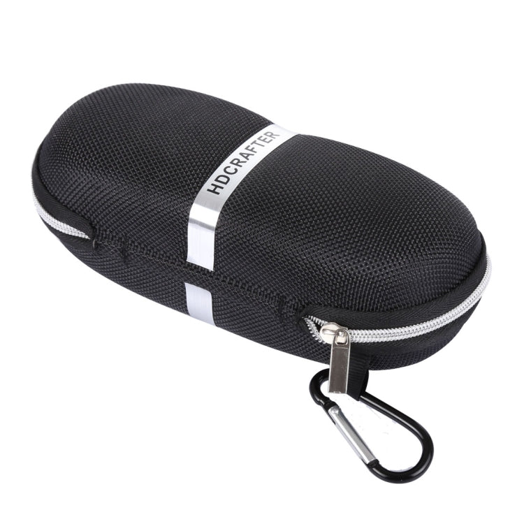 HDCRAFTER E-001 Sunglasses Zipper Style Solid Glasses Protection Case + Microfiber Cloth, Size: 16*7*4cm, HDCRAFTER E-001 Glasses Case