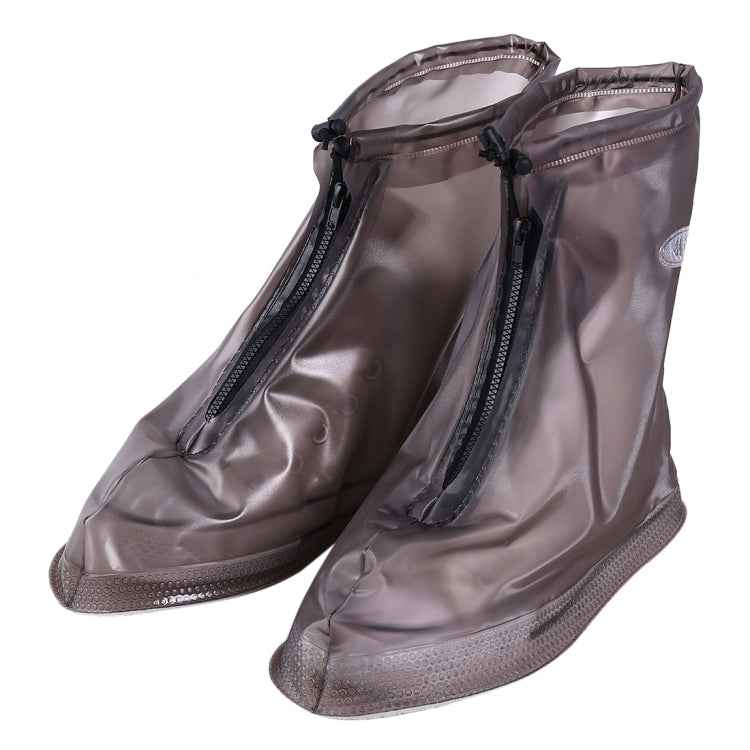 Fashion PVC Non-slip Waterproof Thick-soled Shoe Covers Size: XXL