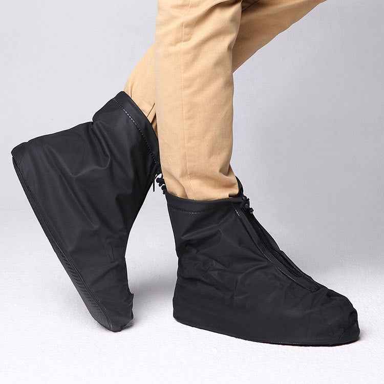Fashion PVC Non-slip Waterproof Thick-soled Shoe Cover Size: XL