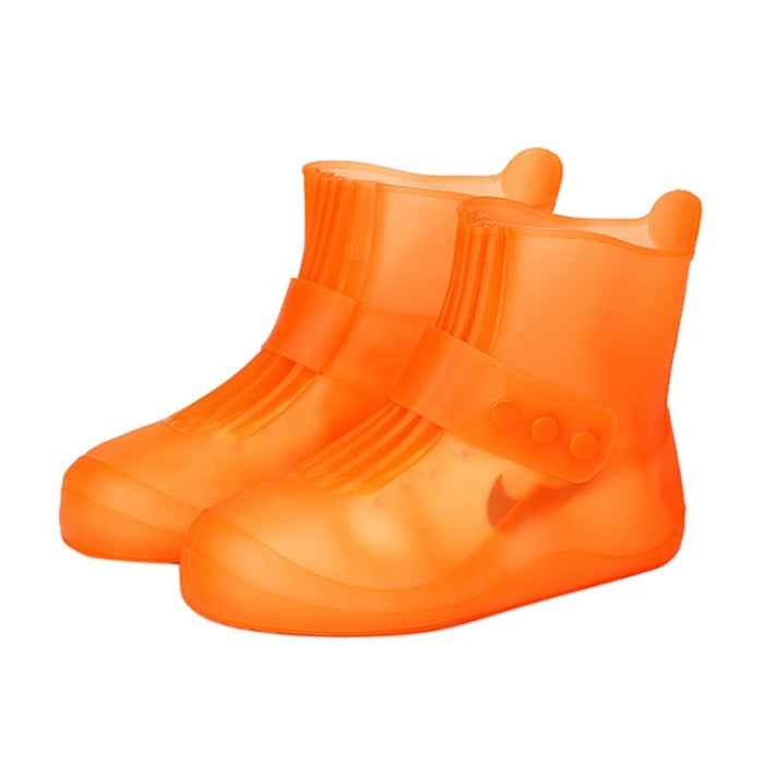 Fashion Integrated PVC Waterproof Non-slip Shoe Cover with Thickened Soles Size: 30-31