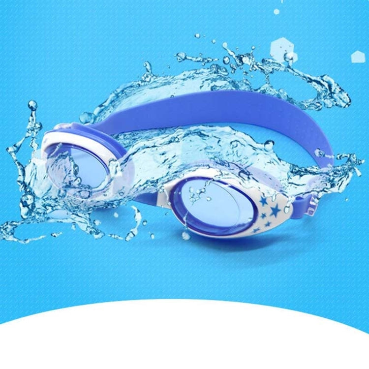 Star Pattern Anti-fog Silicone Swimming Goggles with Ear Plugs for Children, G-909 (Blue), G-909 (Pink)