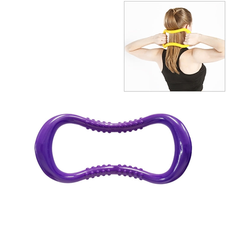 PP Double Massage Point Yoga Circle Fascia Stretching Ring Pilates Resistance Ring, Grass Green, Light Pink, Purple, Sky Blue, Yellow, Dark Blue, Pink, Green