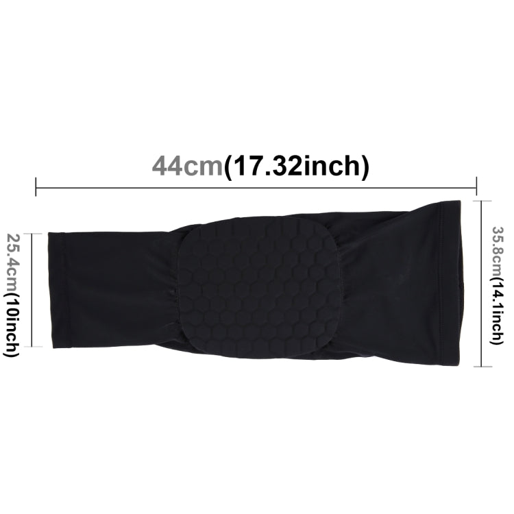 1 PC Beehive Shaped Sports Collision-resistant Lycra Elastic Knee Support Guard, Long Version, Size: L, L