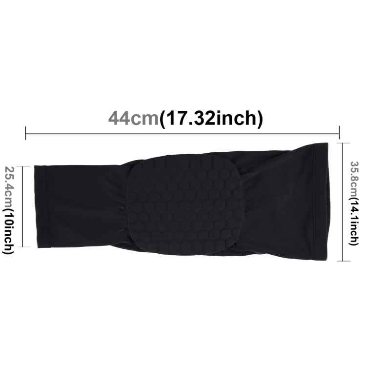 1 PC Beehive Shaped Sports Collision-resistant Lycra Elastic Knee Support Guard, Long Version, Size: L, L