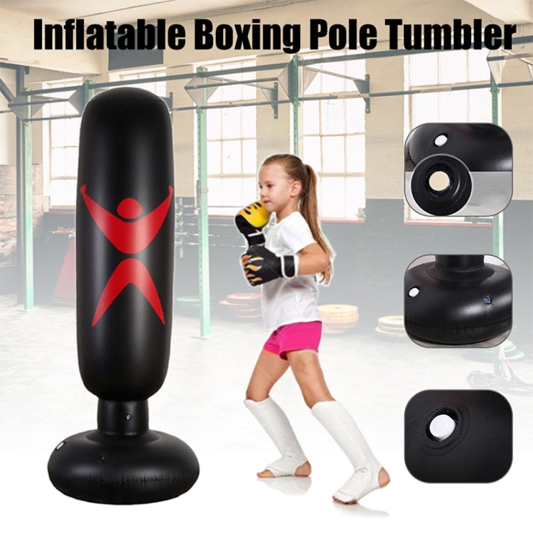 PVC Children Inflatable Boxing Column Fitness Toy Thickening Strike Sandbags, Height: 160cm, Strike Sandbags
