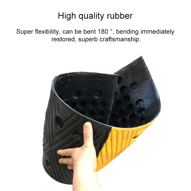 Pair Of Special Round Heads For Rubber Speed Bumps, Diameter: 40cm