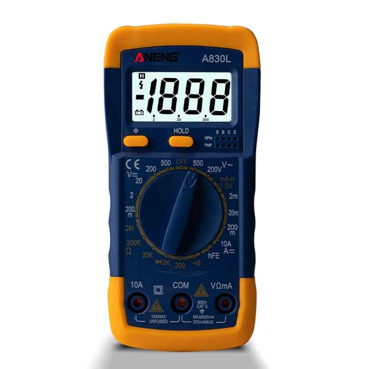 ANENG A830L Handheld Multimeter Household Electrical Instrument (Yellow Grey), OG8759A, OG8759B, OG8759C, OG8759D, OG8759E, OG8759F