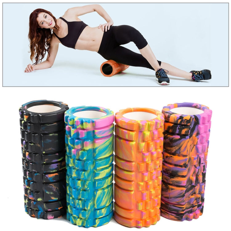 High Density Yoga Pilates Fitness Foam Roller, Random Color Delivery, 33 x 15cm