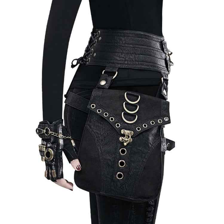 FBG003BK Ladies PU Leather Waist Bag, Size: 23 x 19.5cm, Strap Length: 130cm