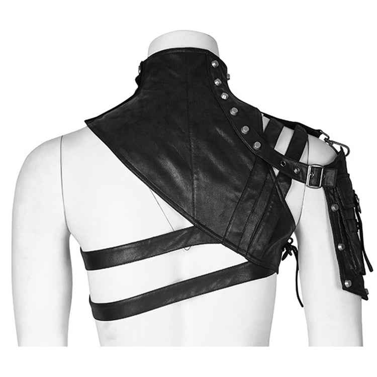 FHG303BK Leather Armor Shape One-shoulder Bag for Ladies