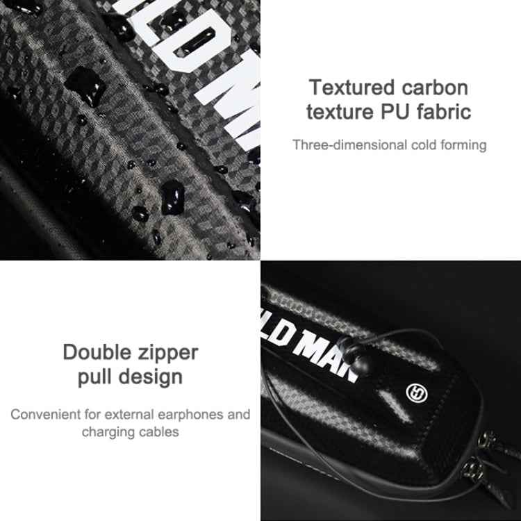 WILD MAN E5 Waterproof Front Bag MTB Large Capacity Bicycle Tube Bag Riding Accessories