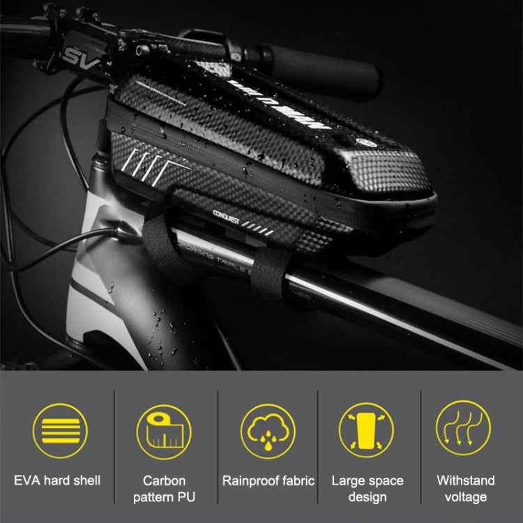 WILD MAN E5 Waterproof Front Bag MTB Large Capacity Bicycle Tube Bag Riding Accessories