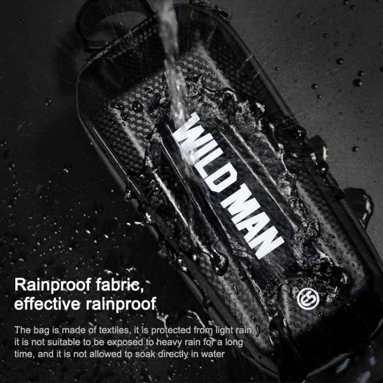WILD MAN E5 Waterproof Front Bag MTB Large Capacity Bicycle Tube Bag Riding Accessories
