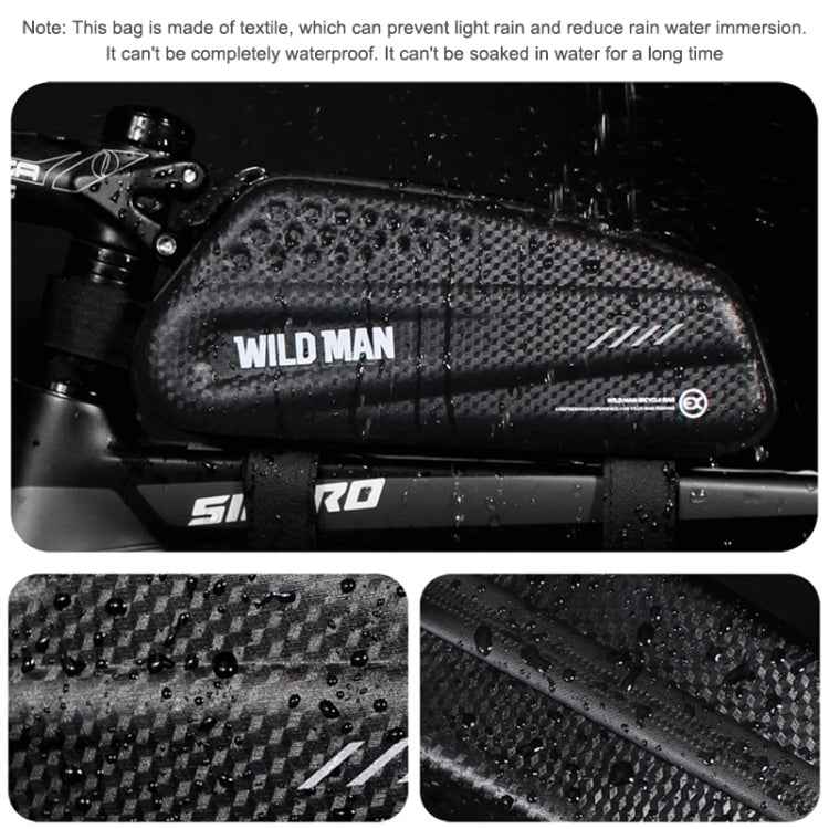 WILD MAN EX Waterproof Front Bag MTB Mobile Phone Sets Bicycle Tube Bag Riding Accessories