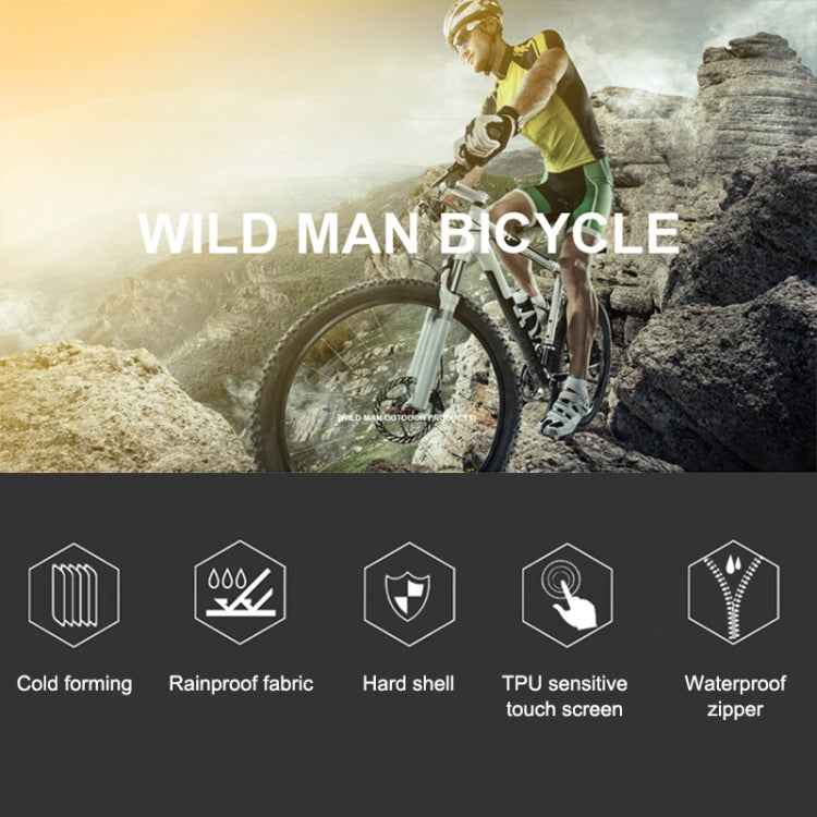 WILD MAN E4 Waterproof Front Bag MTB Mobile Phone Sets Bicycle Tube Bag Riding Accessories