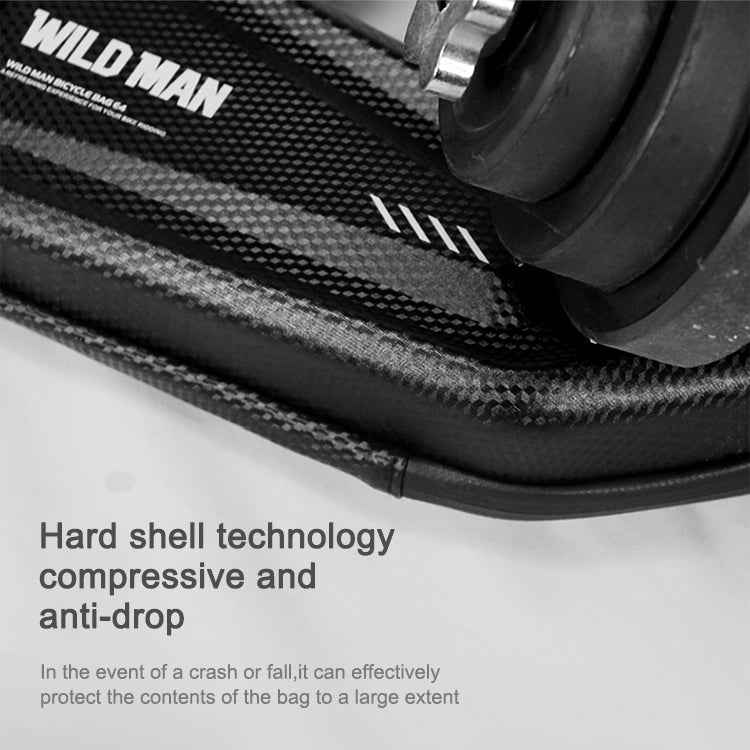 WILD MAN E4 Waterproof Front Bag MTB Mobile Phone Sets Bicycle Tube Bag Riding Accessories
