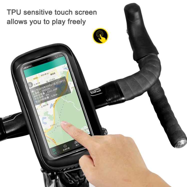 WILD MAN E1 Waterproof Front Bag MTB Mobile Phone Sets Bicycle Tube Bag Riding Accessories