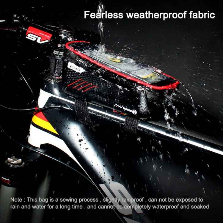 WILD MAN E2 Waterproof Front Bag MTB Mobile Phone Sets Bicycle Tube Bag Riding Accessories