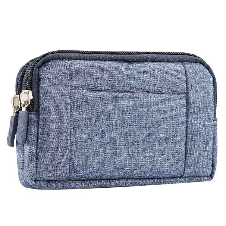 Sports Denim Universal Phone Bag Waist Bag for 5.5~6.3 inch Smartphones, Size: L