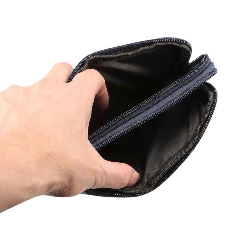 Sports Denim Universal Phone Bag Waist Bag for 5.5~6.3 inch Smartphones, Size: L