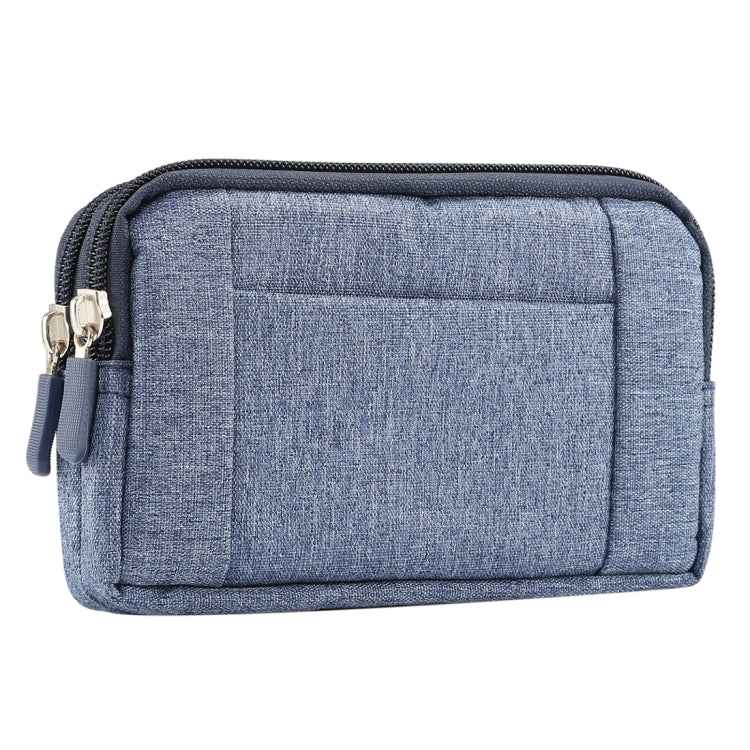 Sports Denim Universal Phone Bag Waist Bag for 6.4~6.5 inch Smartphones, Size: XL