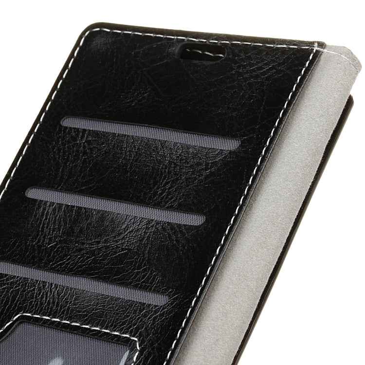 Retro Crazy Horse Texture Horizontal Flip Leather Case for OPPO A7 / AX7, with Holder & Card Slots & Photo Frame