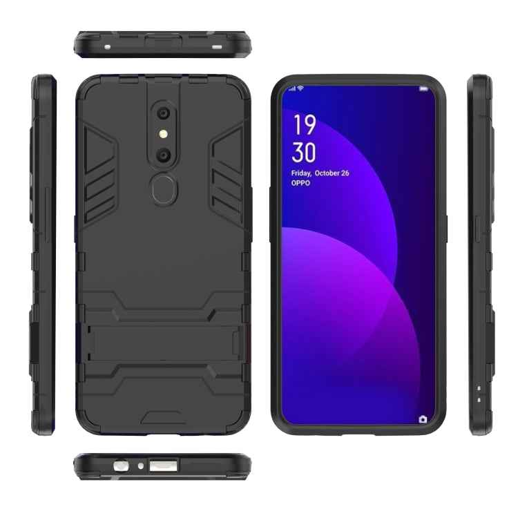 Shockproof PC + TPU Case for OPPO F11 Pro, with Holder