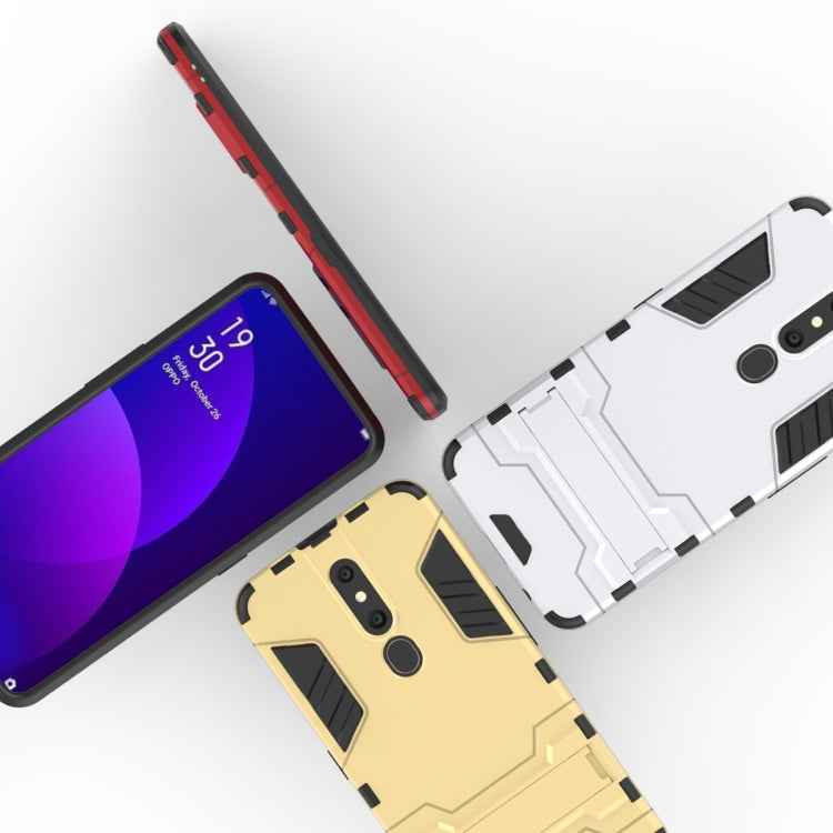 Shockproof PC + TPU Case for OPPO F11 Pro, with Holder