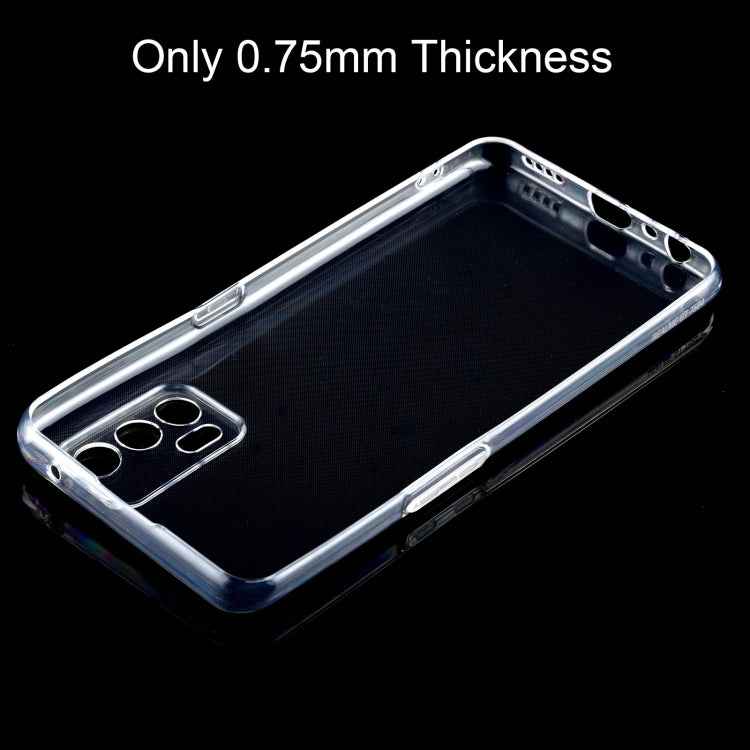 For OPPO Realme GT 5G 0.75mm Ultra-thin Transparent TPU Soft Protective Case