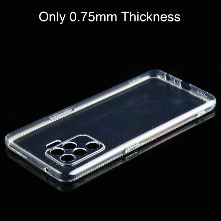 For OPPO A94 0.75mm Ultra-thin Transparent TPU Soft Protective Case