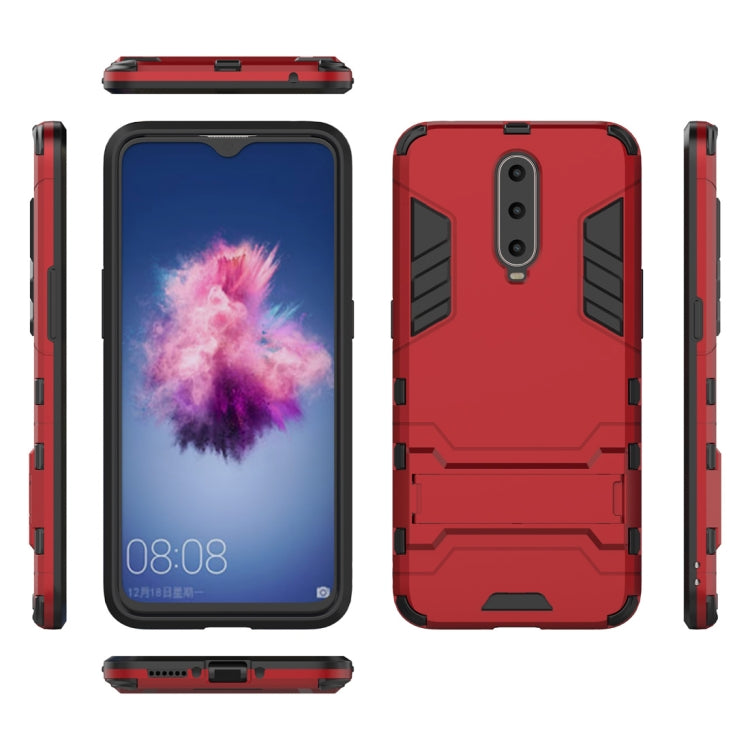 Shockproof PC + TPU Case for OPPO R17 Pro, with Holder, For OPPO R17 Pro