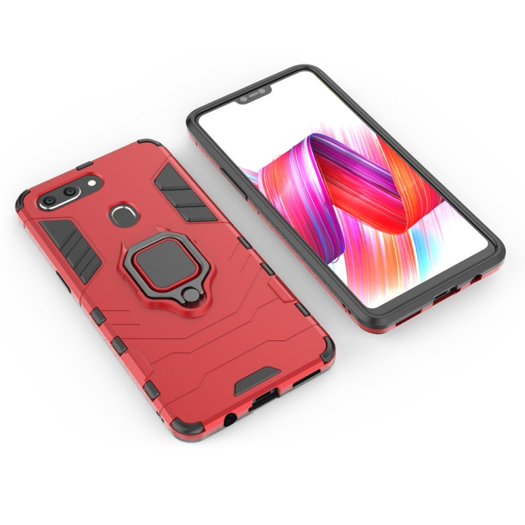 PC + TPU Shockproof Protective Case for OPPO R15 Pro, with Magnetic Ring Holder, For OPPO R15 Pro