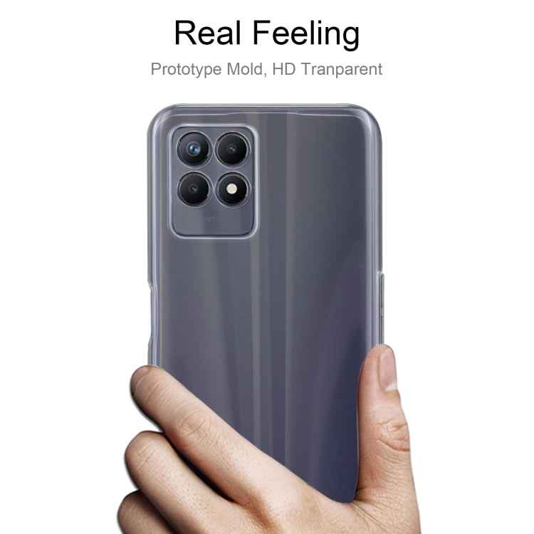 For OPPO Realme 8i 0.75mm Ultra-thin Transparent TPU Soft Protective Case