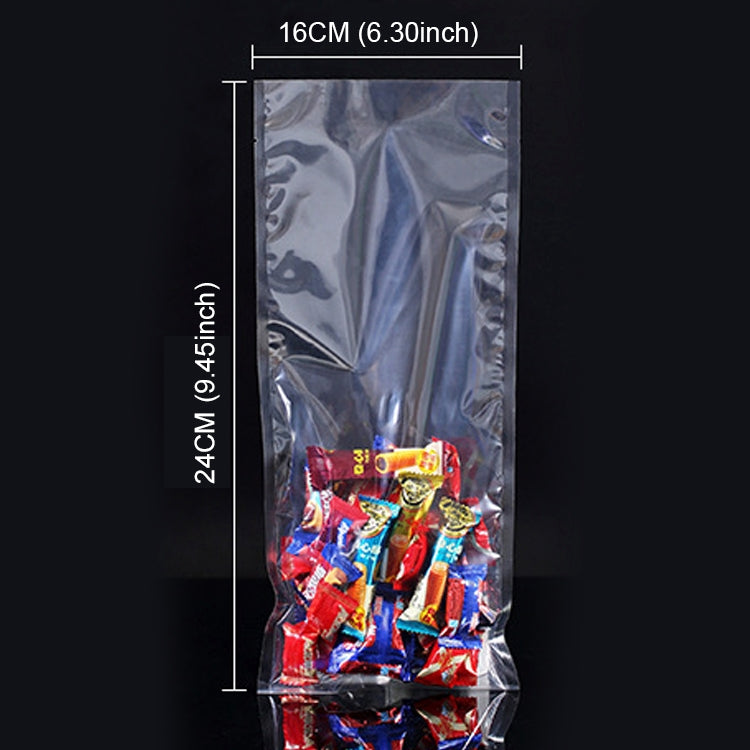 100 PCS Food Vacuum Packaging Transparent Plastic Bag Nylon Fresh-keeping Bag, Size: 25cm x 35cm, Size: 16cm x 24cm
