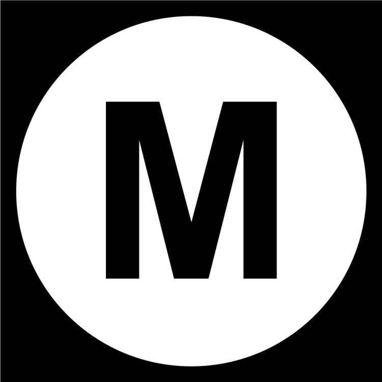 1000 PCS Round Shape Size Sticker Clothes Size Label, Size: M, M