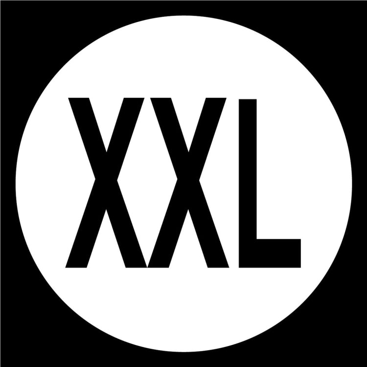 1000 PCS Round Shape Size Sticker Clothes Size Label, Size: XXL, XXL