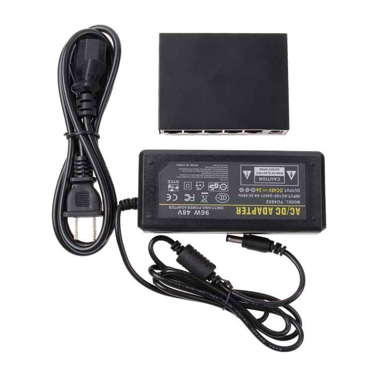 5 Ports 10/100Mbps POE Switch IEEE802.3af Power Over Ethernet Network Switch for IP Camera VoIP Phone AP Devices
