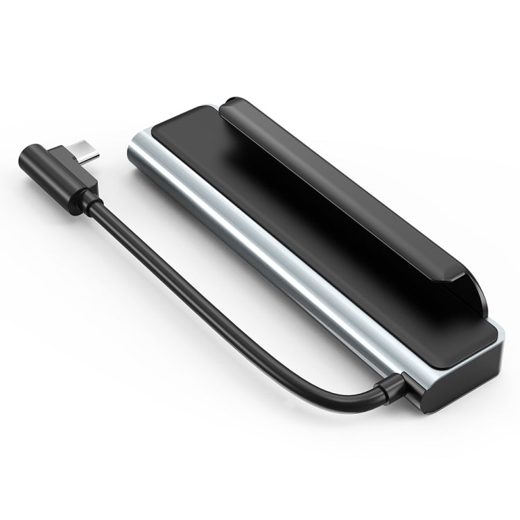 AD-065 6 in 1 USB-C / Type-C to 4K HDMI + SD / TF Card Slot + Type-C + 2 USB 3.0 Back Clip Style Multifunctional Docking Station HUB, 6 In 1 Back Clip Style