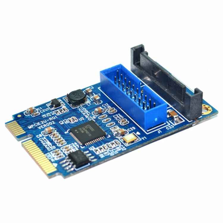 MINI PCI-E to USB 3.0 Front 19 Pin Desktop PC Expansion Card
