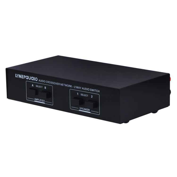B822 Passive Speaker Switch 2 Channel Power Amplifier Audio Switch Loudspeaker, 2 Input and 2 Output