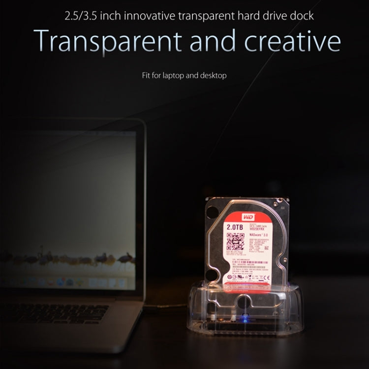 ORICO 6139U3 2.5 / 3.5 inch Transparent SATA to USB 3.0 Hard Drive Dock Station, USB 3.0