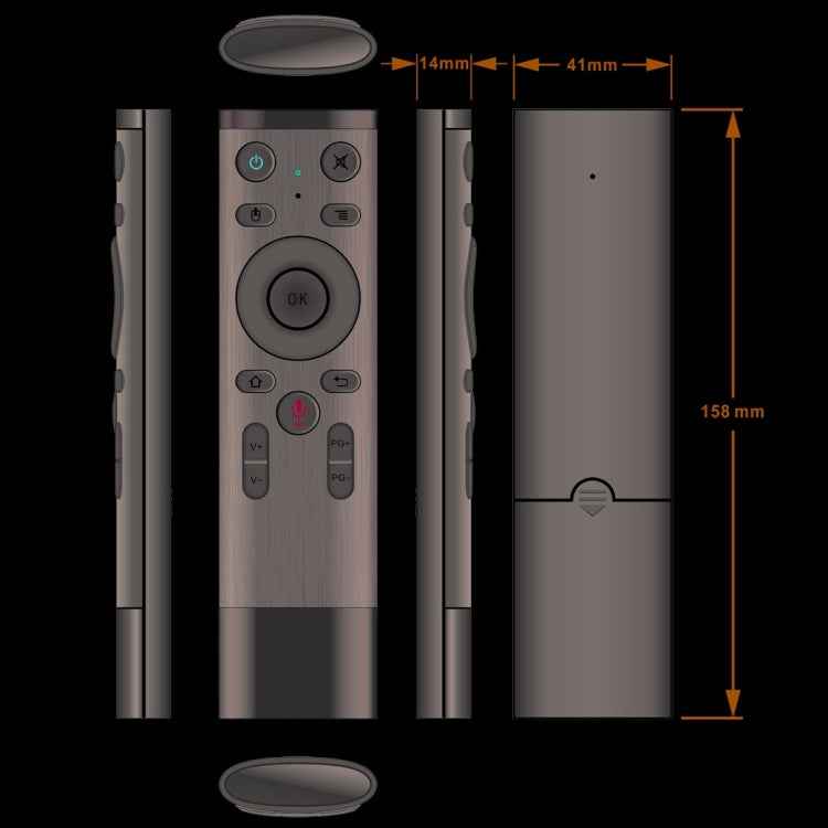 Q5 2.4G RF 3D Brushed Fashion Sense Universal Voice Version Air Mouse Remote Controller