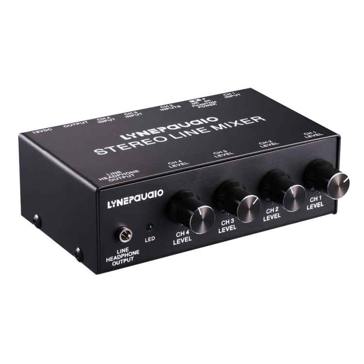 LINEPAUDIO B895 Five-channel Stereo Microphone Mixer with Earphone Monitoring