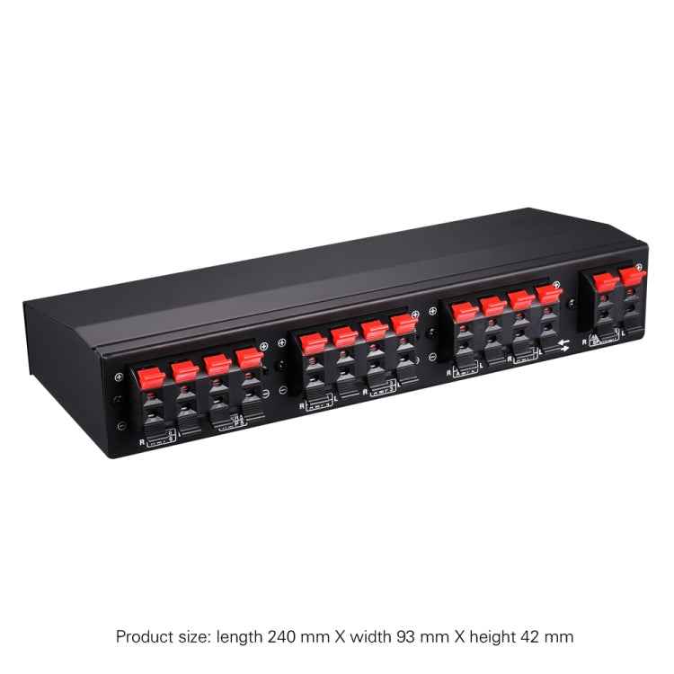 LINEPAUDIO B898 Six-way Stereo Loudspeaker / Amplifier Comparator Bidirectional Selective Switch Switcher