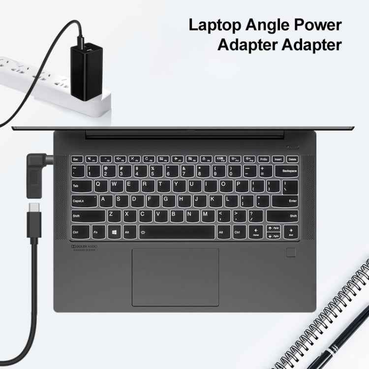 USB-C / Type-C Female to 5.5 x 2.1mm Male Plug Elbow Adapter Connector