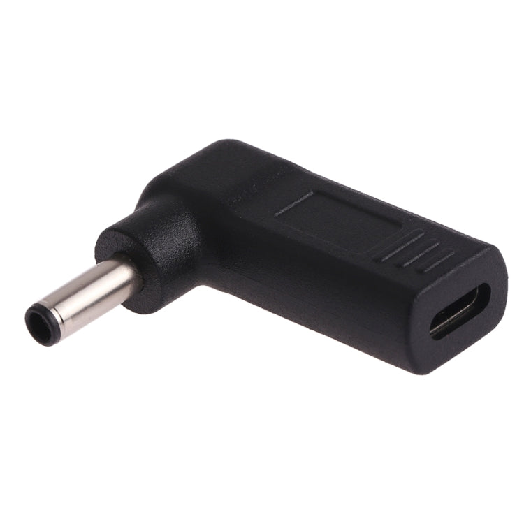 Adaptateur USB-C/Type-C femelle vers prise mâle 4,5 x 3,0 mm coudée, noir (coude 4,5 x 3,0 mm), bleu (coude 4,5 x 3,0 mm)