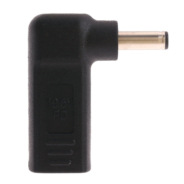 Adaptateur USB-C/Type-C femelle vers prise mâle 4,5 x 3,0 mm coudée, noir (coude 4,5 x 3,0 mm), bleu (coude 4,5 x 3,0 mm)