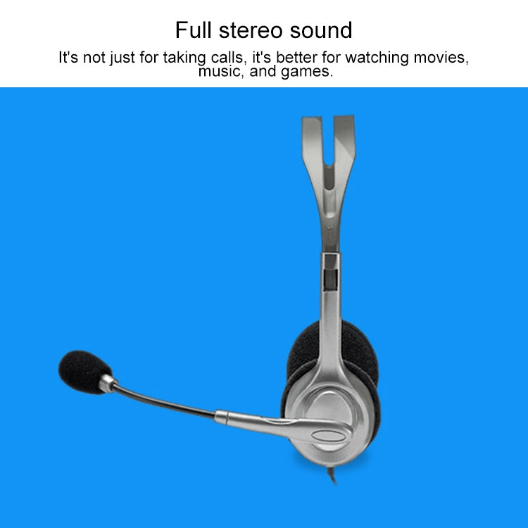 Casque stéréo Logitech H110 avec deux prises audio 3,5 mm, H110