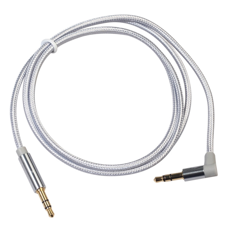 AV01 3.5mm Male to Male Elbow Audio Cable, Length: 1m