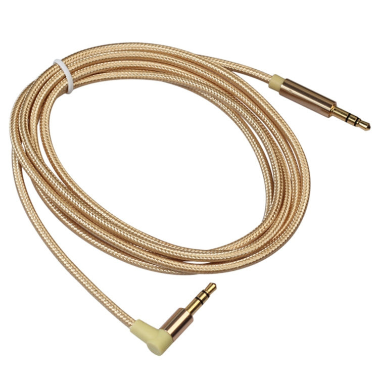 AV01 3.5mm Male to Male Elbow Audio Cable, Length: 1.5m, 1.5m